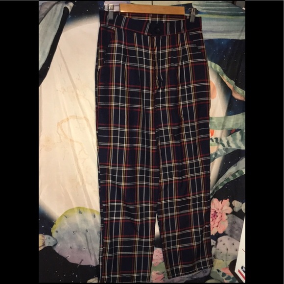 Urban Renewal Plaid Pants retro bought at urban outfitters M - Picture 3 of 10